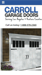 Mobile Screenshot of carrollgaragedoors.com